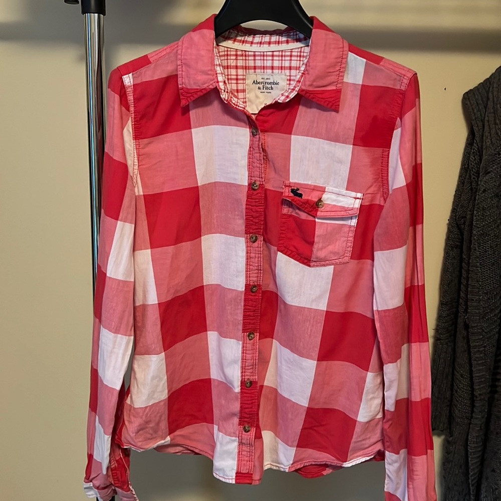 Abercrombie Plaid Favorite Fit Lightweight Button-front Shirt
